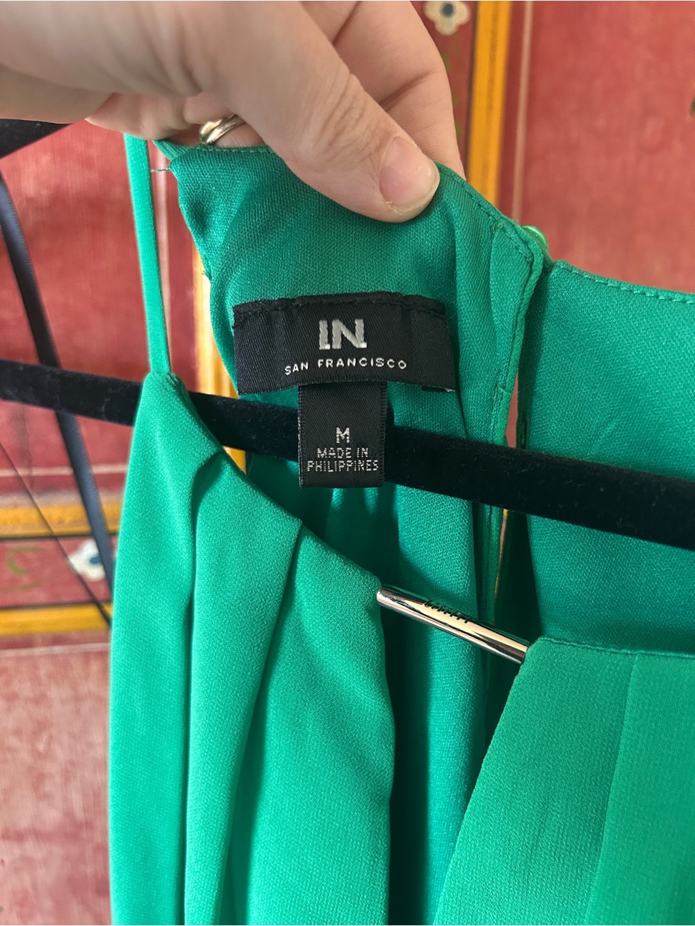 I.N. San Francisco Bright Green Halter-Style Mini Dress - Picture 3 of 5